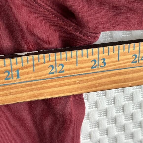 L.L.Bean T-Shirt Unisex Long Sleeve Tunic Pullover Mock Neck 100% Cotton Large - Picture 4 of 5